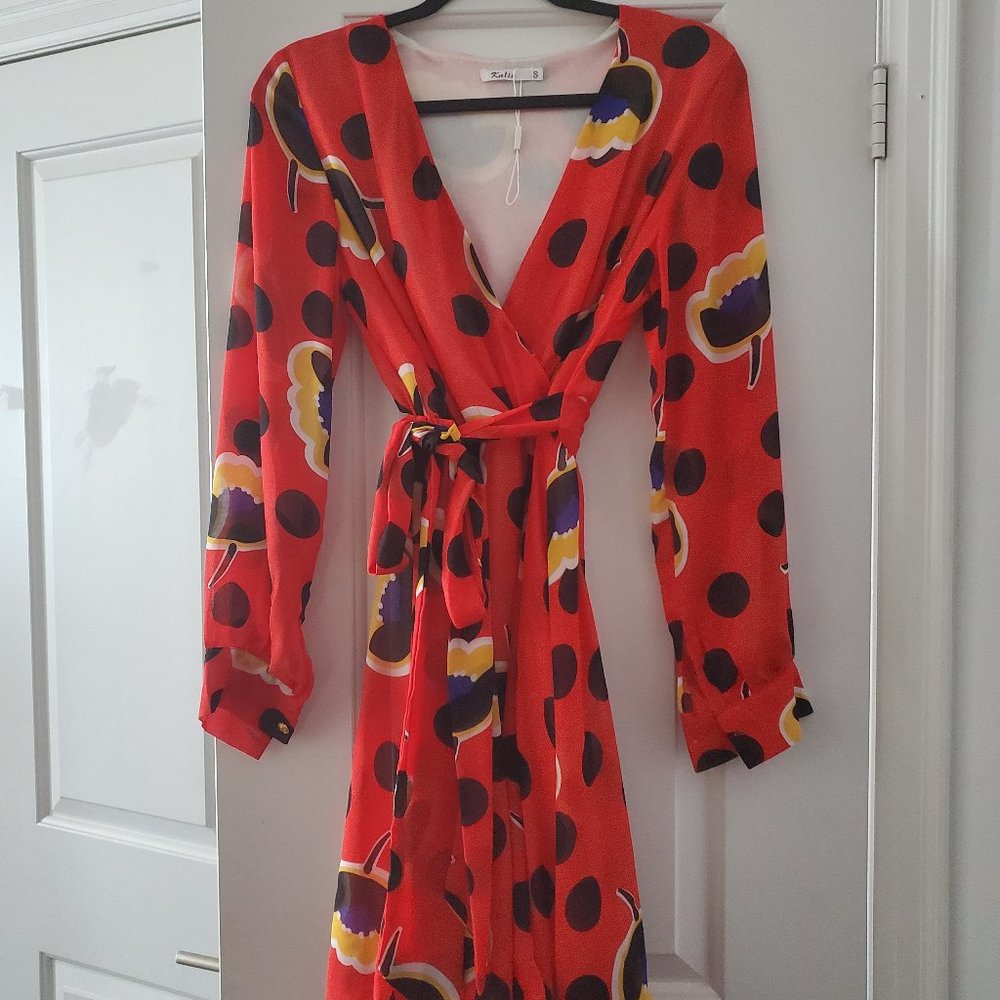 Chiffon Wrap Dress